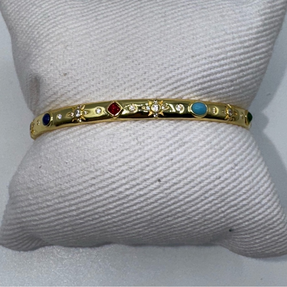 apm 18k Gemstone Bangle - Picture 7 of 9